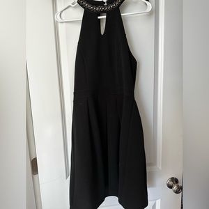 Homecoming Dress halter black and beaded